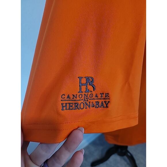 Oakley Men’s XXL O Hydrolix Polo Shirt – Orange – Performance – EUC - Picture 3 of 9